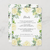 バラとオ結婚リーブの情報カード エンクロージャーカード (正面/裏面)