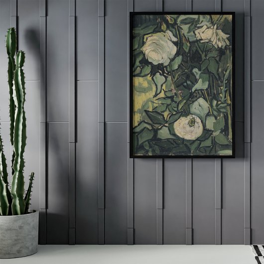 バラとカブトムシbyビンセント・ヴァン・ゴッホ,ヴィンテージ・アート ポスター