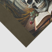 バラとカラスの呪われた本の死スカル- 薄葉紙 (詳細)