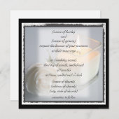 バラとキャンドルの招待 招待状 (正面/裏面)