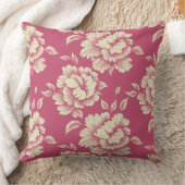 バラとクリーム牡丹トワールフランスのカントリーデコール クッション (ブランケット)