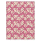 バラとクリーム牡丹トワールフランスのカントリーデコール テーブルクロス (正面)