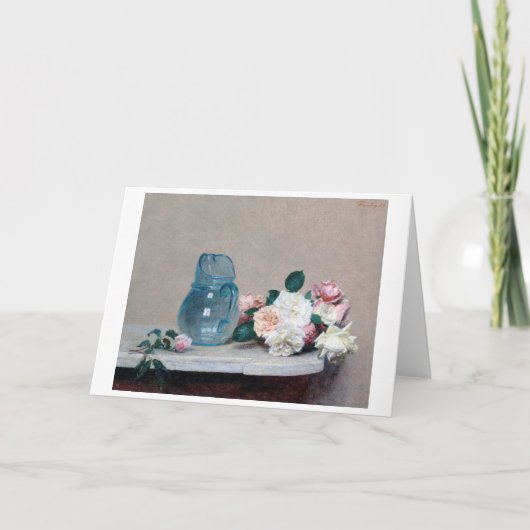 バラとグラスジュグ、アンリファンタン – ラトゥール カード (正面)