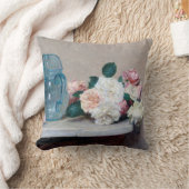 バラとグラスジュグ、アンリファンタン – ラトゥール クッション (ブランケット)