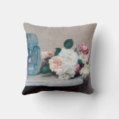 バラとグラスジュグ、アンリファンタン – ラトゥール クッション (裏面)