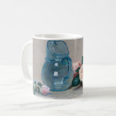 バラとグラスジュグ、アンリファンタン – ラトゥール コーヒーマグカップ (正面左)