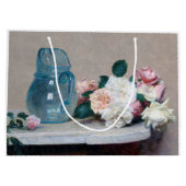 バラとグラスジュグ、アンリファンタン – ラトゥール ラージペーパーバッグ (裏面)