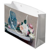 バラとグラスジュグ、アンリファンタン – ラトゥール ラージペーパーバッグ (裏面アングル)