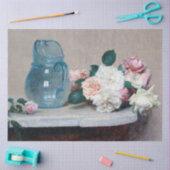 バラとグラスジュグ、アンリファンタン – ラトゥール 薄葉紙 (クラフト)