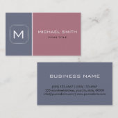 バラとグレープレーンエレガントプロフェッショナルモダン 名刺 (正面/裏面)