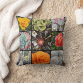 バラとサボティフォトコラージュモダンカラフルはっきりした クッション (ブランケット)