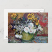 バラとサンフラワーズバイヴァンゴッホ ポストカード (正面/裏面)