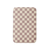 バラとシャンパンの市松模様 バスマット (正面縦)