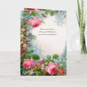 バラとジャスミンズ、ハッピーマザーズデイ カード (裏面)