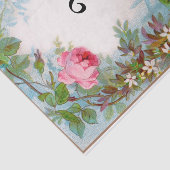 バラとジャスミンフローラモノグラム 薄葉紙 (詳細)