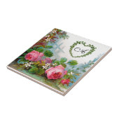 バラとジャスミン タイル (側面)