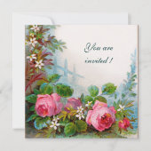 バラとジャスミン 招待状 (正面)