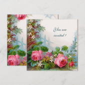 バラとジャスミン 招待状 (正面/裏面)