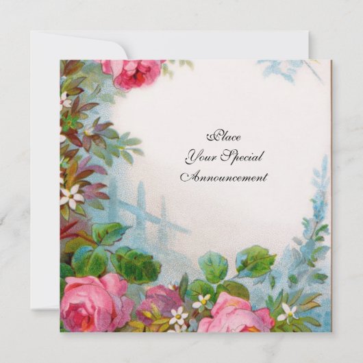 バラとジャスミン 招待状 (裏面)