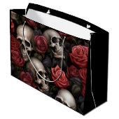 バラとスカル ラージペーパーバッグ (裏面アングル)