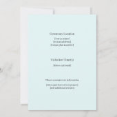 バラとステンドグラス葬儀 案内状 (裏面)