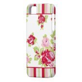 バラとストライプ Case-Mate iPhoneケース (裏面左)