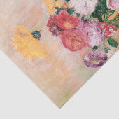 バラとダリアの花瓶by Augusteルノアール 薄葉紙 (詳細)