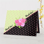 バラとダリアサンキューカード カード (黄色い花)