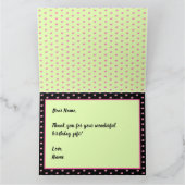 バラとダリアサンキューカード カード (内部)