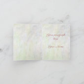 バラとダリア花折りグリーティングカード ノートカード (内部)