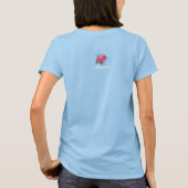 バラとダリア Tシャツ (裏面)