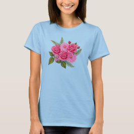 バラとダリア Tシャツ
