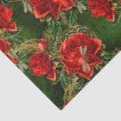 バラとトンボ(デザイン12) 薄葉紙 (詳細)