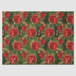 バラとトンボ(デザイン12) 薄葉紙