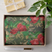 バラとトンボ(デザイン13) 薄葉紙 (ギフト)