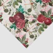 バラとトンボ(デザイン14) 薄葉紙 (詳細)