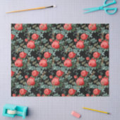 バラとトンボ(デザイン15) 薄葉紙 (クラフト)