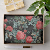 バラとトンボ(デザイン15) 薄葉紙 (ギフト)