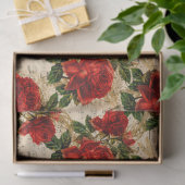 バラとトンボ(デザイン17) 薄葉紙 (ギフト)