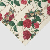 バラとトンボ(デザイン18) 薄葉紙 (詳細)