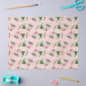 バラとトンボ(デザイン2) 薄葉紙 (クラフト)