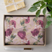 バラとトンボ(デザイン4) 薄葉紙 (ギフト)