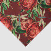 バラとトンボ(デザイン5) 薄葉紙 (詳細)