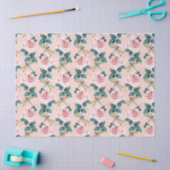 バラとトンボ(デザイン6) 薄葉紙 (クラフト)