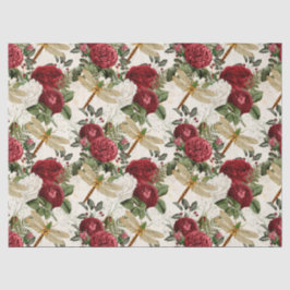 バラとトンボ 薄葉紙