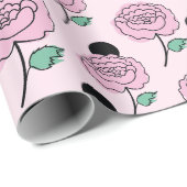 バラとドット。 ラッピングペーパー (ロールコーナー)