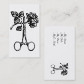 バラとハサミ 名刺 (正面/裏面)