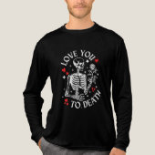 バラとハートで愛して死ぬまで トライブレンドTシャツ (正面)