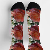 バラとハートクルーソックス ソックス (上部)