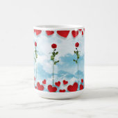 バラとハートバレンタインマグ コーヒーマグカップ (中央)